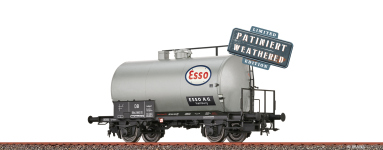  50038 - H0 - Kesselwagen Z[P] Esso, DB, Ep. III - patiniert
