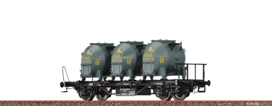  50925 - H0 - Behältertragwagen BTs 30, ČSD, Ep. IV
