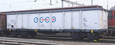  58491 - H0 - Hochbordwagen Eaos weiss, SBB-EC CO 2, Ep. VI