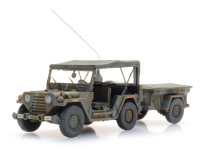  6870568 - H0 - US M151 jeep mit M416 Anhänger Merdec