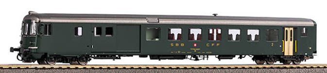  96752 - H0 - Steuerwagen BDt EW II grün mit alter Schrift, SBB, Ep. IV