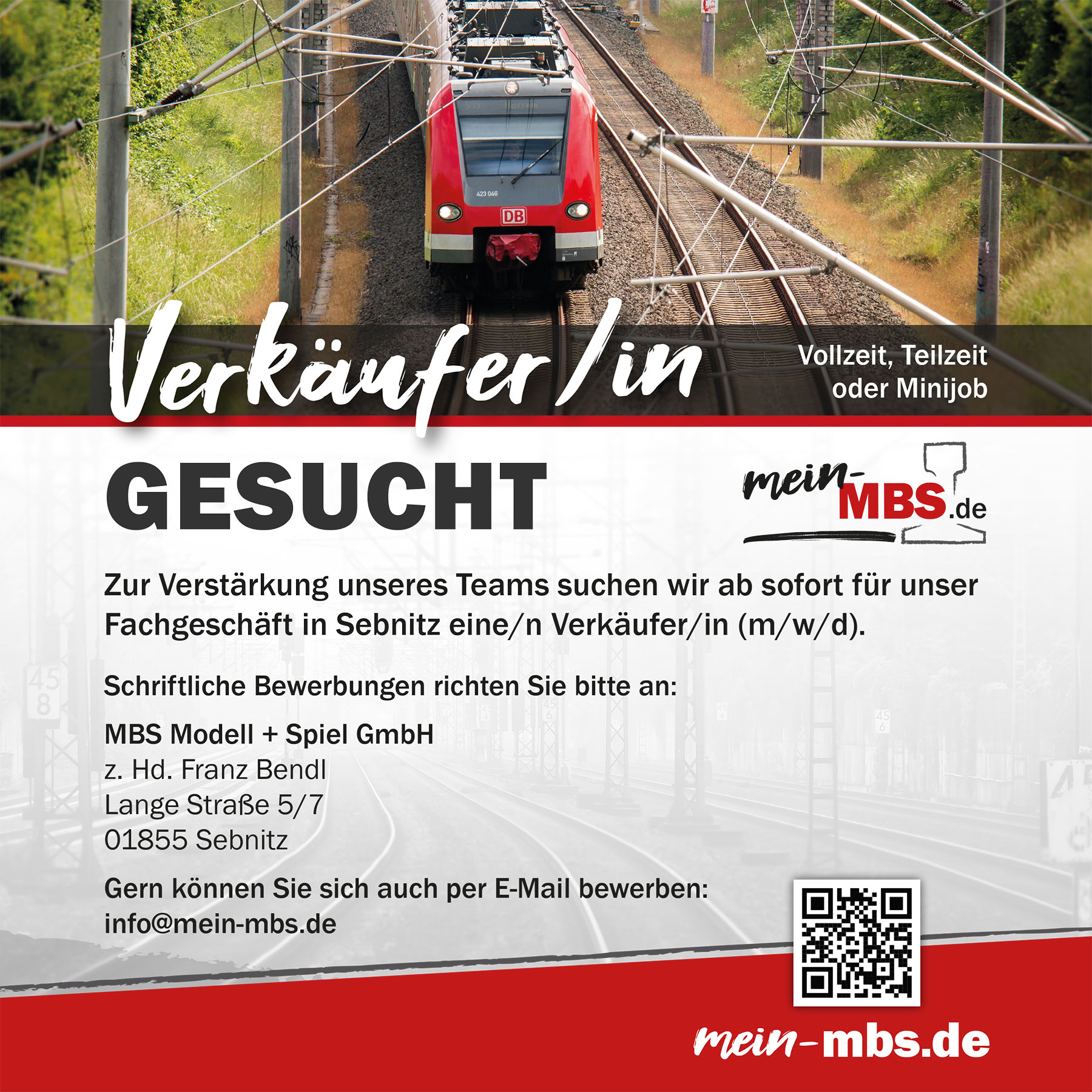 Stellenangebot - Verkäufer/in