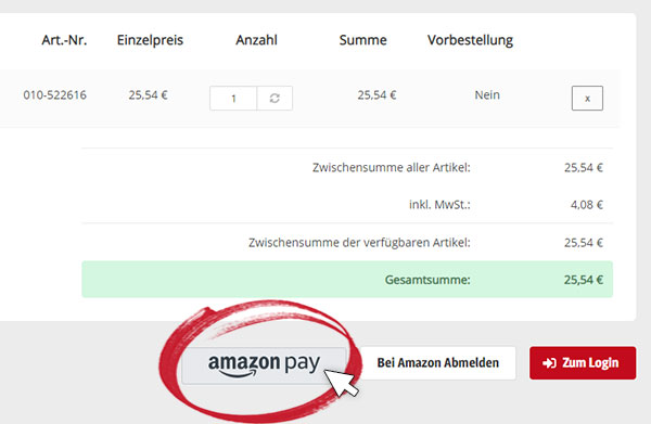 Neue Zahlart: AmazonPay