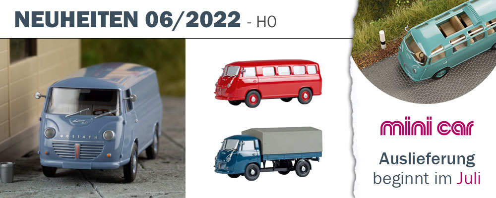 minicar Neuheiten Juni 2022