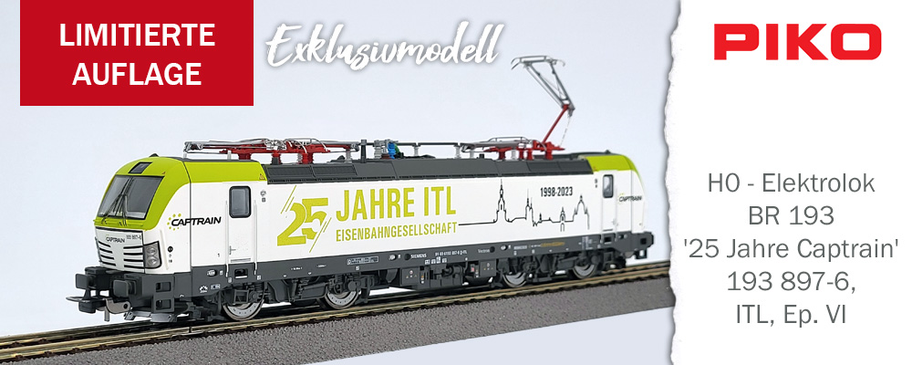 Piko Exklusivmodell - H0 - E-Lok BR 193 '25 Jahre Captrain' 193 897-6, ITL, Ep. VI
